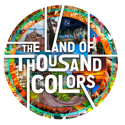 The Land of Thousand Colors Logo branding design graphic design illustration logo vector