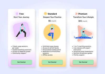 #Daily UI 030 | Pricing app design design graphic design illustration interface ui ui design user interface