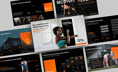 Fitness Pitch Deck Design deck