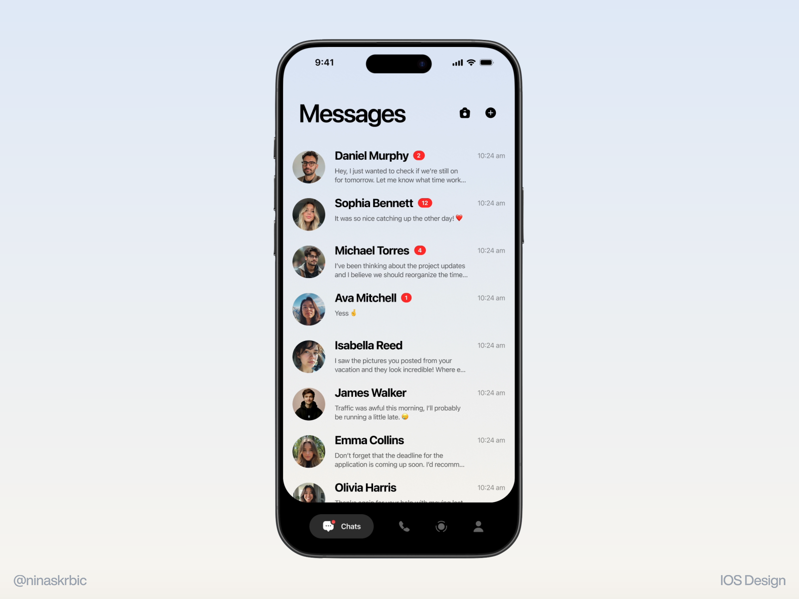 Messaging app - Micro animations animation animations app design chat chats conversation interactions messages messaging micro micro animation missage motion graphics notifications ui ui design user list whatsapp