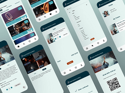 Event App - Figma Advanced Course Project app design event figma graphic design mobile typography ui ux