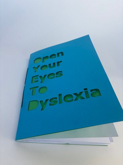 A Dyslexia Manifesto bookbinding communication dyslexia graphic design lazercutting manifesto visual