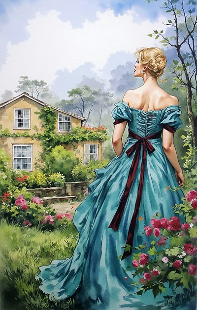 Regency Romance cover art work graphic design historical romance regency