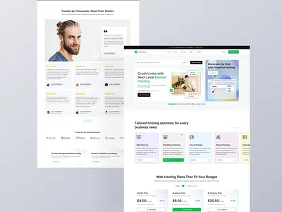 Hostinkar– Modern Web Hosting UI Design ui web