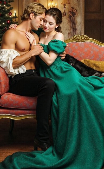 Celebrating Yuletide cover art work graphic design historical romance regency yuleide