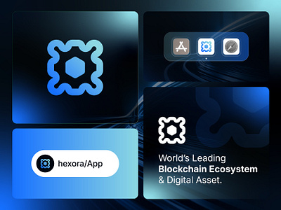 Hexora - Hexagon Logo Design for Web3, AI, Tech Startup blockchain logo brand identity branding crypto logo defi logo futuristic logo logo logo design logo designer logo identity logotype modern logo polygon logo saas logo startup identity tech startup web3 logo
