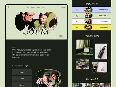 Sovix - Digital Agency website agency agency website colorful website company website digital agency website digital website landing page landingpage playful website sovix studio design ui design uiux design