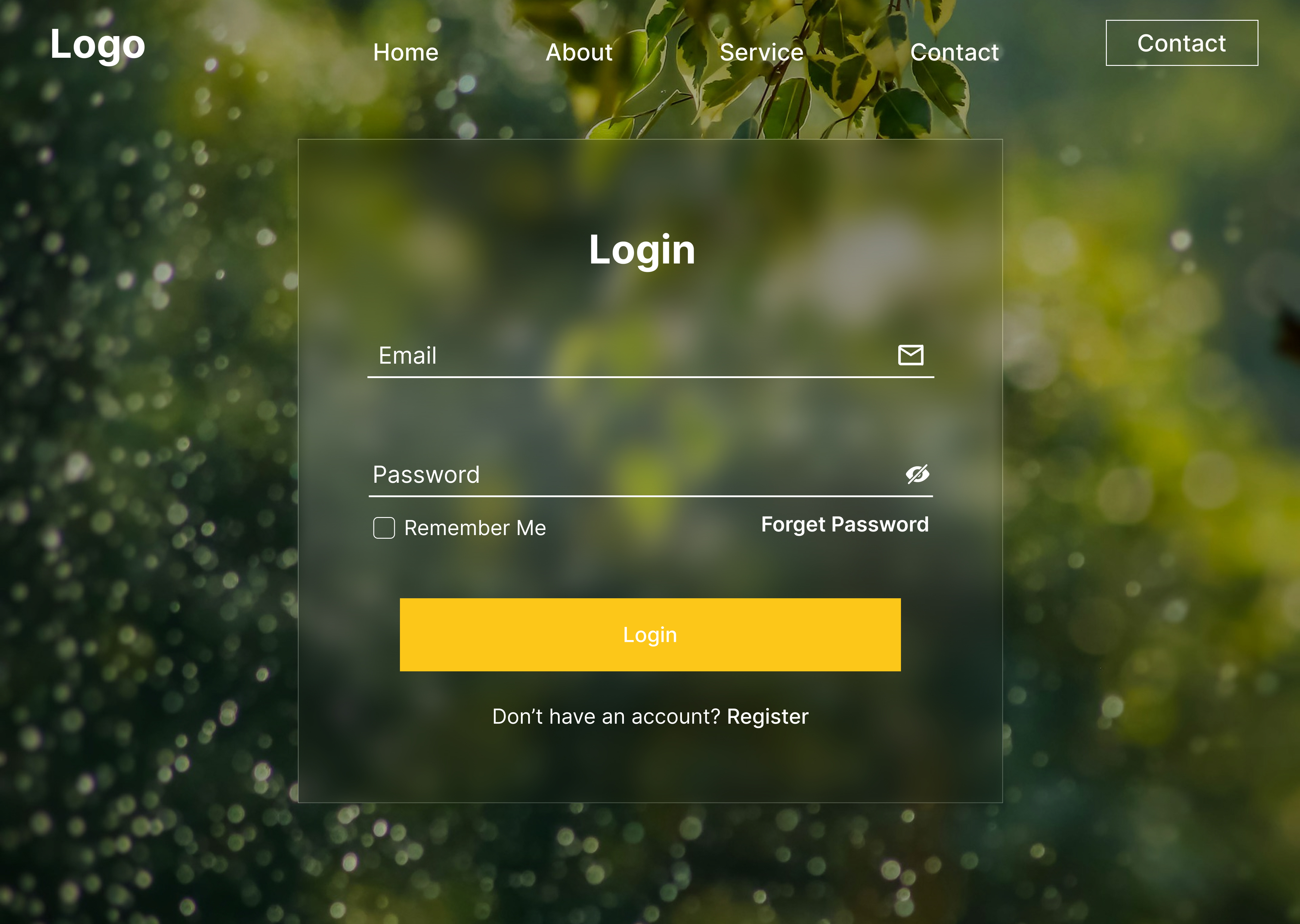 Website Login Design/Landing Page UIUX design landing page ui uiux ux website
