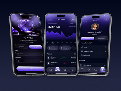 AI Powered Crypto Trading App ai powered app ai trade app aiappdesign app design cryptotradingapp cryptoui finance app investment app mobile app stock trading app tradingplatform ui uiux