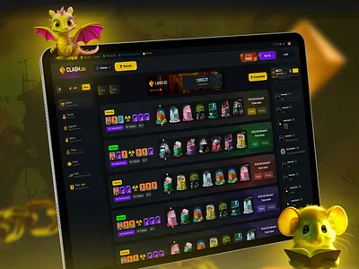Dashboard Concept for Gaming & Rewards casino dashboard chgo dashboard gamedashboard gaming dashboard gamingui online casino interface rewardsdashboard webdesign