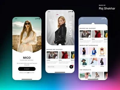 Fashion Brand App UI Design adidas appdesign appuidesign booking brand clothing design fashion gucci lv mobileapp mobilui trend ui ux website womenfashion