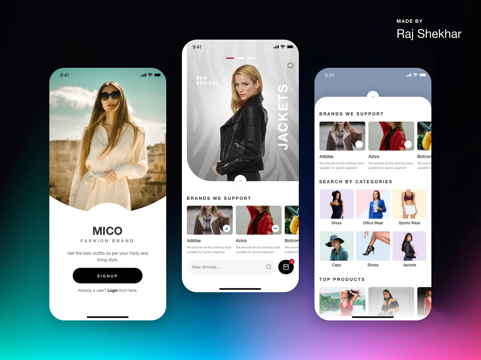 Fashion Brand App UI Design by Metafic for Metafic on Dribbble