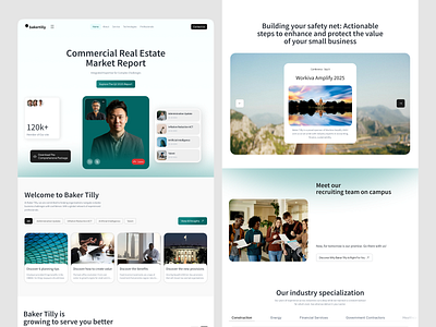 Bakertilly Website Redesign design interface product service startup ui ux web