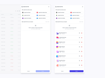 Upload File Drawer app design component drawer pop up slide over ui ui design ux