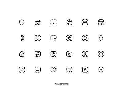 Iconly Pro, Security category! design figma icon icondesign iconly iconly pro iconography iconpack icons iconset illustration lock password privacy security sketch ui xd