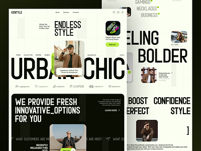 Fashion E-commerce Landing Page e commerce ecommerce fashion landing page minimal online online shop online store product design shopify shopping ui ux web design web template