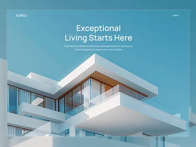Luxury Real Estate Website Design – Modern Architecture UI/UX architecture ui landing page luxury design luxury homes luxury website modern architecture property website real estate design real estate website web web design webdesign website website design