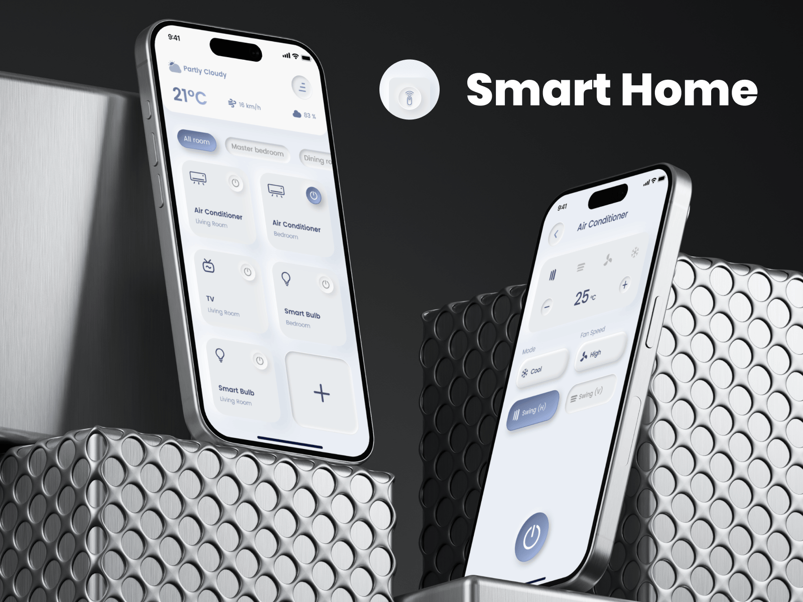Smart Home App Design — Unified Remote Control app card design figma graphic design home mobile smart ui ux