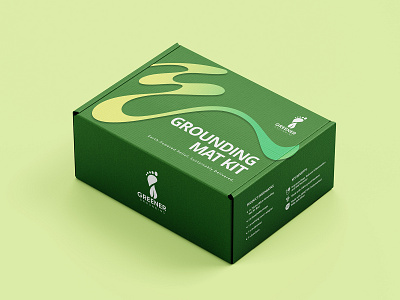 Package Design for Greener Grounding box box design brand branding design digital digital art graphic design home product identity branding illustration label label design mattress minimal modern package package design