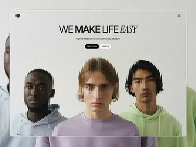 Clothing Brand Web Design figma landingpage uiux webdesign website