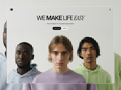 Clothing Brand Web Design figma landingpage uiux webdesign website