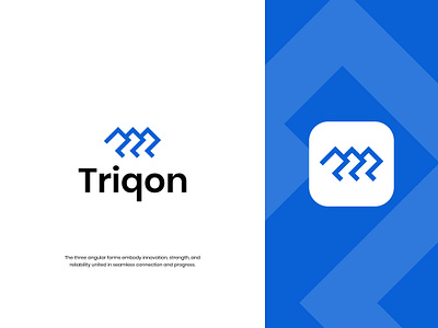 Triqon - Modern Logo Design branding design logo logo design logo icon logo mark minimal logo modern modern logo symbol