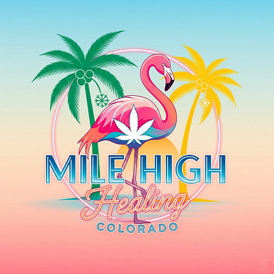 Mile high adobe illustrator branding canva figma graphic design illustration logo ui vector