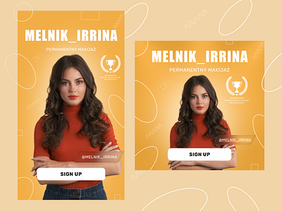 Banner for Melnik Irina ad design advertising design banner ads banners design google ad banner instagram banner instagram stories instagram template social media social media ads social media banner social media design social media marketing social media pack social media templates ui ux