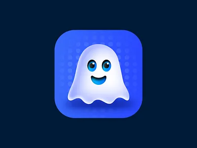 Ghost App Icon app logo brand identity branding business logo creepy design ghost halloween icon logo logo design logotype minimal logo pumpkin scary spooky trick or treat vector