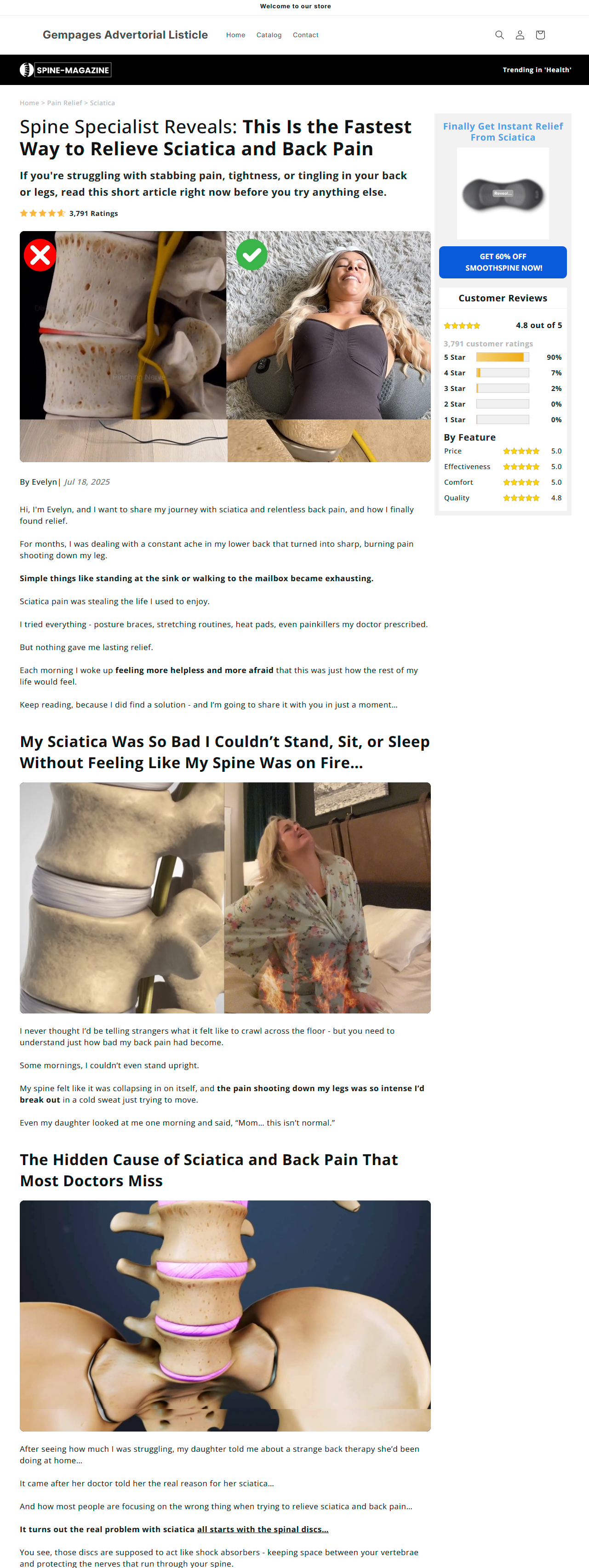 Shopify Advertorial Template - Gempages Advertorial Templates gempages advertorial template shopify advertorial template