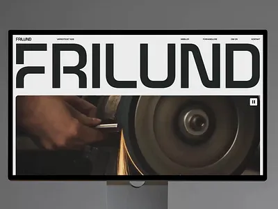 Frilund branding design graphic design layout logo typography ui ux webdesign website
