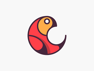 Parrot animal app bird birds brand brand identity branding circle icon illustration logo logo design mark mascot parrot saas startup symbol