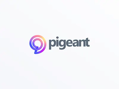 Pigeant Logo Design brand branding colorful design identity logo pigeant simple