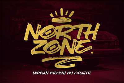 NORTH ZONE. Urban Brush best seller black letter bold font brush font brush fonts displayfont game sport graffiti brush handmade font handwritting hoodie north zone. urban brush popular font sport font urban font urban fonts