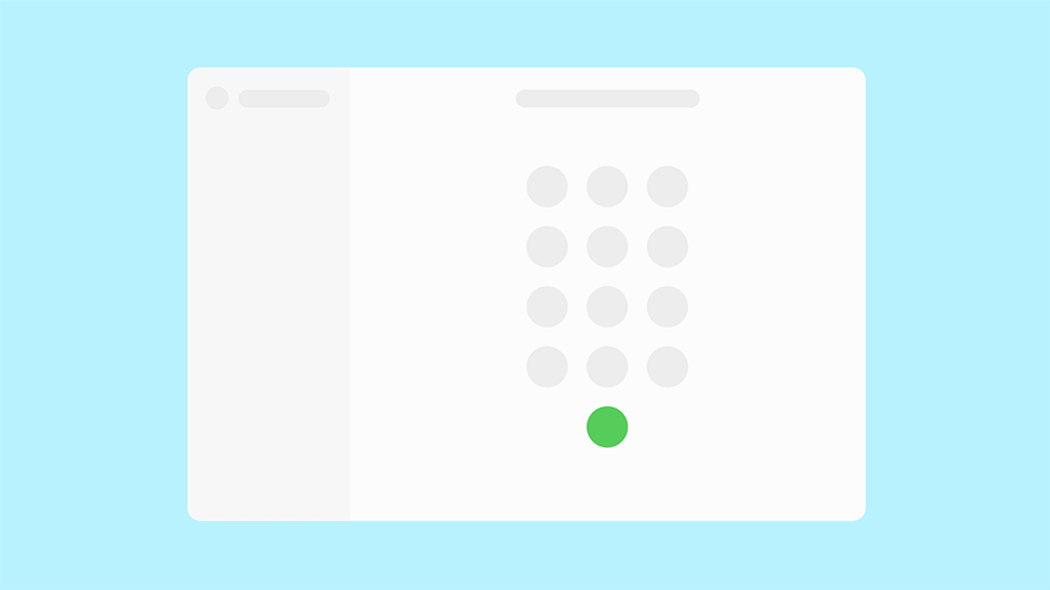 Calling animation ui design，motion graphics