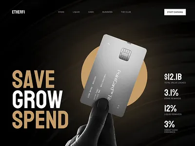 Crypto Card Landing Page 3D animation web design 3d 3d art card coin crypto card crypto card landing page hero landing page landingpage web web design web3 website website design