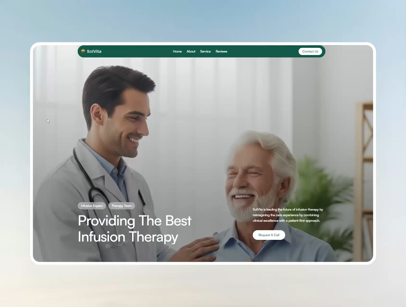 Example of Modern Website Landing Page UI/UX Design