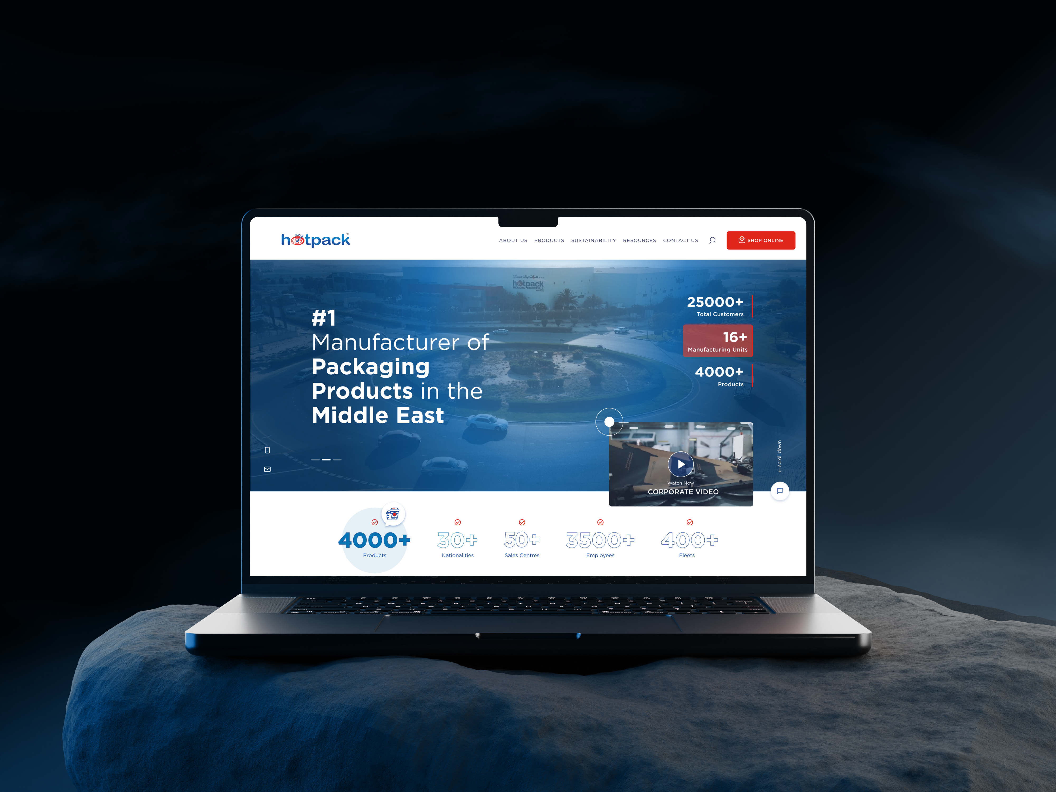 Hotpack Redesign E Commerce Website UI design e commerece factory figma shop ui ux uidesign