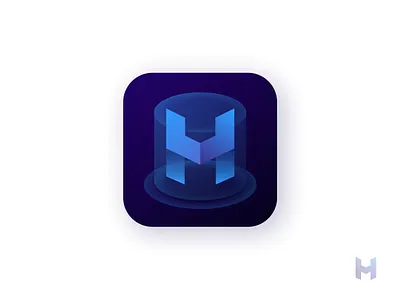 HOLO logo app logo app logo icon create hologram logo logo design