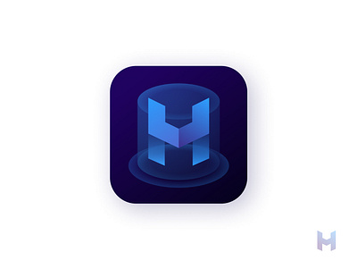 HOLO logo app logo app logo icon create hologram logo logo design