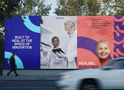 Innovative Healthcare Billboard Design – Zythera Branding billboard branding corporateidentity design graphic design logo
