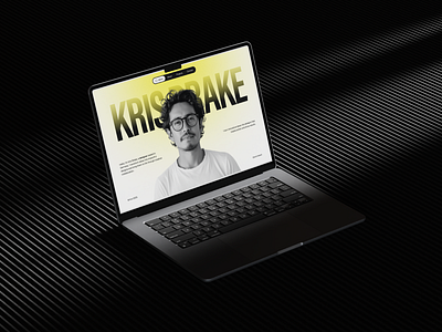 Kris Drake - Personal Portfolio Hero Section bold branding figma framer hero section landing page minimal modern design personal website portfolio portfolio website typography uiux web design