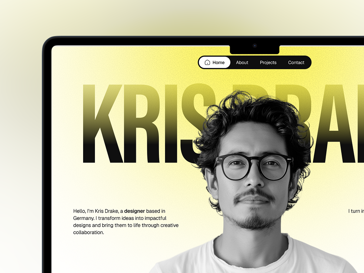 Kris Drake - Personal Portfolio Hero Section Image 0