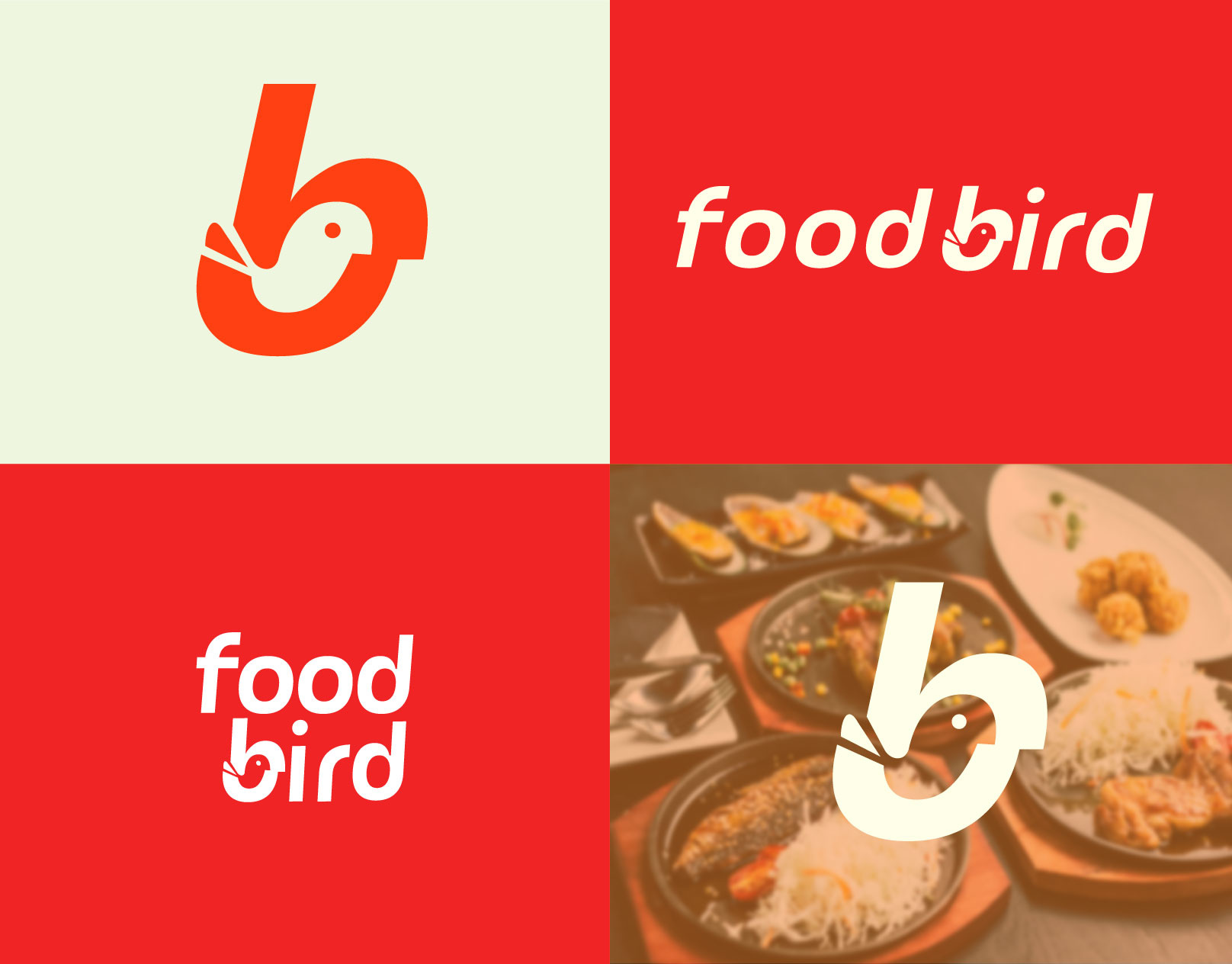 Logo for FoodBird Food Delivery Service food food delivery logo logo design