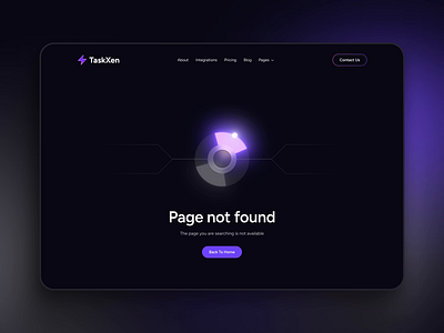 404 ui design 404 animation error page motion graphics saas ui ux website