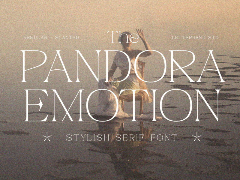 Pandora Emotion - Stylish Serif Font freebies simple font