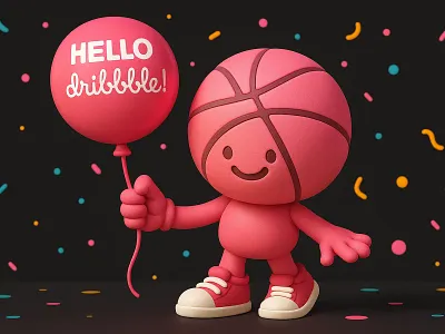 Hola 🙌🏻 3d illustration vector