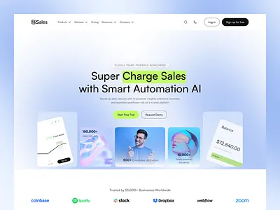 Modern UI/UX Design for CRM SaaS Website ai crm crm landing page crm website dashboard finance landing page minimal design modern ui mvp design platform product design saas saas landing page saas website shasanko creations startup trending landing page ui ux design web design website
