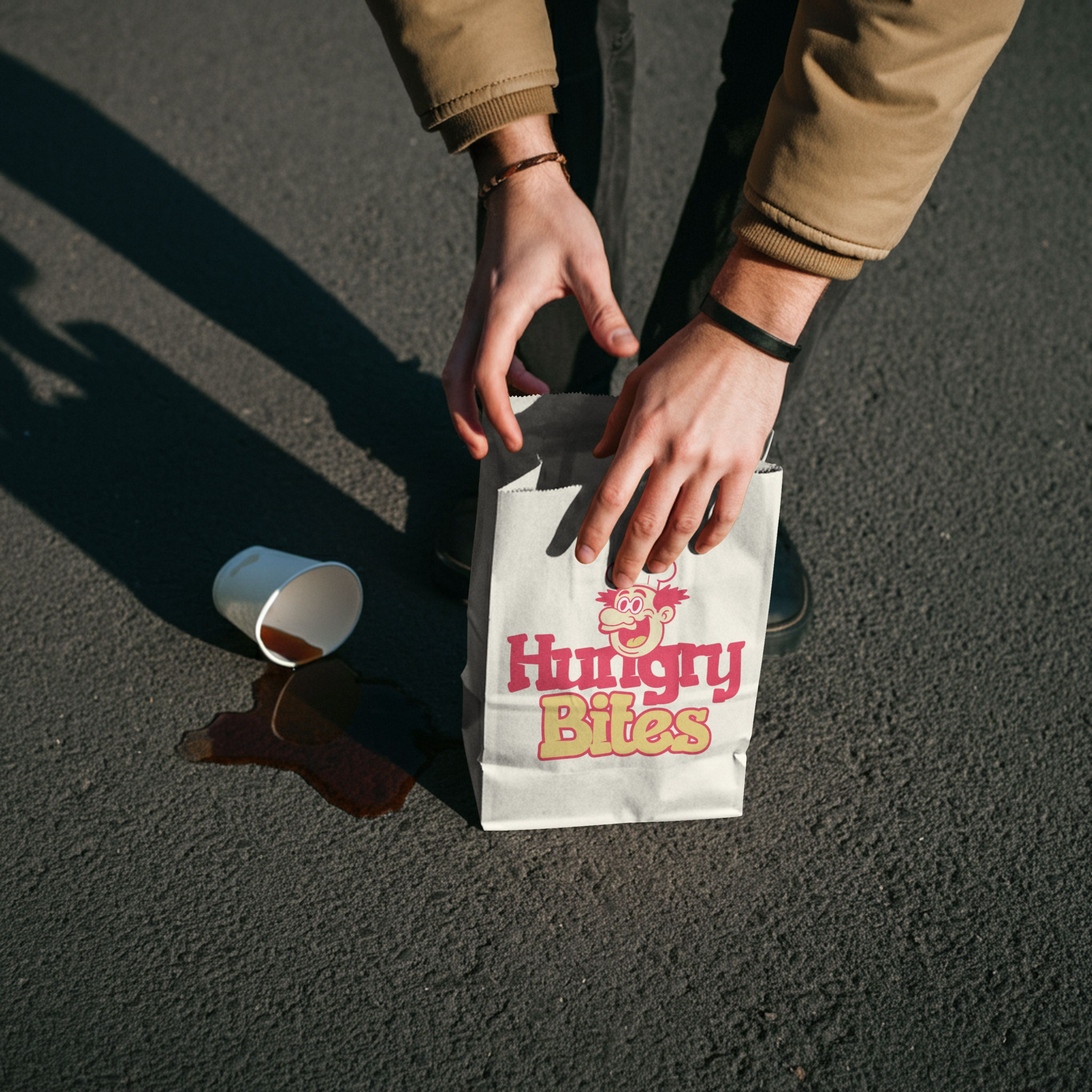 Hungry Bites - Restaurant Logo Design & Visual identity badge logo branding branding design business logo catering chef food food logo design illustration lettering logo logo design logomark logotype mascot modern restaurant brand restaurant branding restaurant logo wordmark