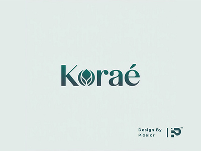 Korae Skincare Beauty Natural leaf Logo Design. animation botani botanical logo branding clean logo cosmetic logo creative logo graphic design korae leaf logo logo logo inspirairation minimal logo modern logo motion graphics natural logo pixelor skincare logo wordmark logo